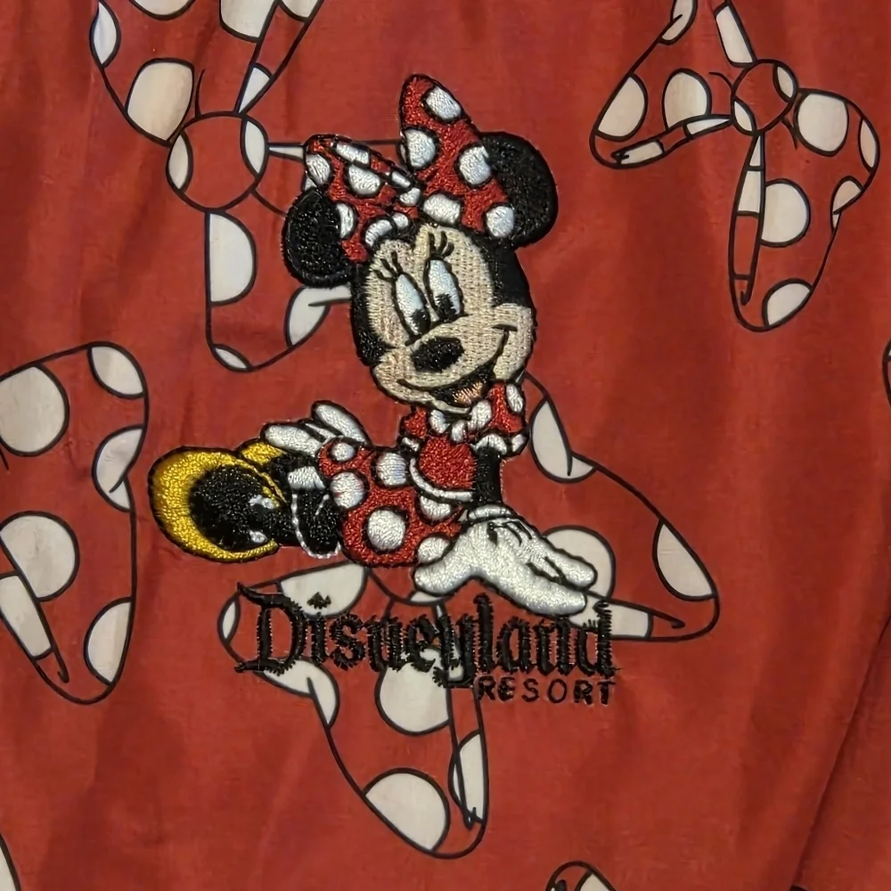 Disney Parks Authentic Disneyland Kids Minnie Mouse Polka Dot Bow Raincoat XL